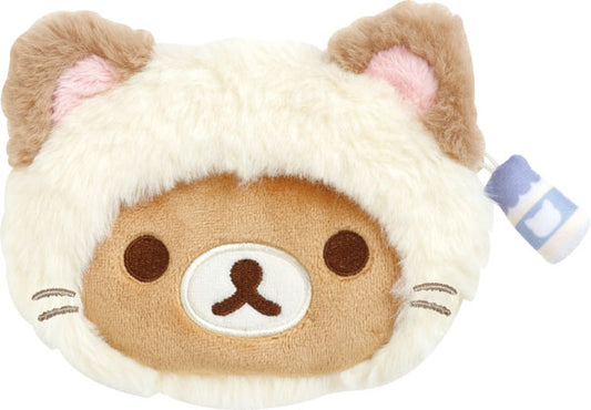 San-X Relakkuma Plush Coin Case from 'Neko Neko no Yu' Theme San-X Japan
