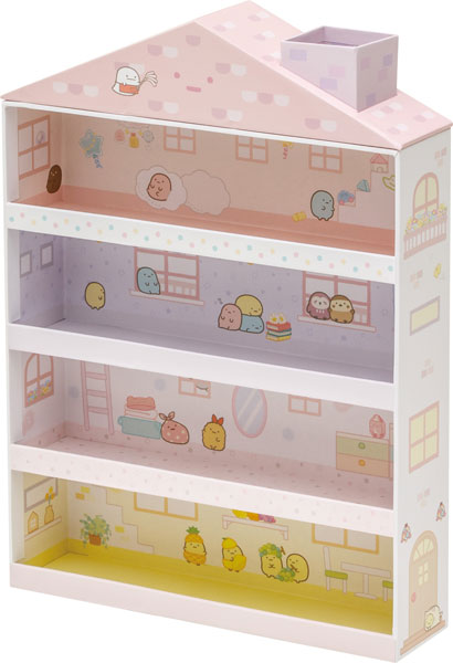 Sumikko gurashi Pink House Display Case for Tenori Plushies from San-X Japan