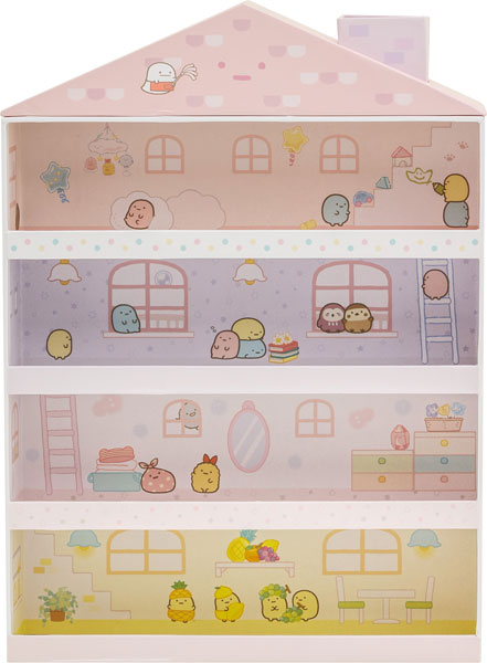Sumikko gurashi Pink House Display Case for Tenori Plushies from San-X Japan