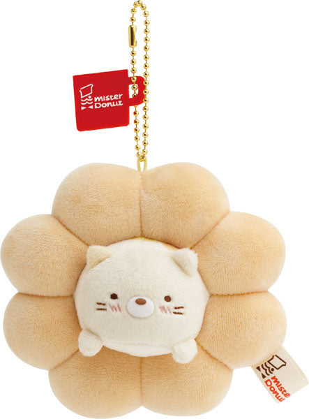 San-X Sumikko gurashi Plush Keychain Neko mister donut from San-X Japan