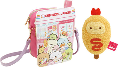 San-X Sumikko gurashi Shoulder/ Cross body bag comes with a Tenori Plush Wakuwaku Tapioca Convenience Store from San-X Japan