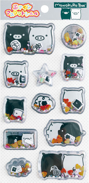 San-X Monokuro Boo Angels Shaker Sticker from San-X Japan