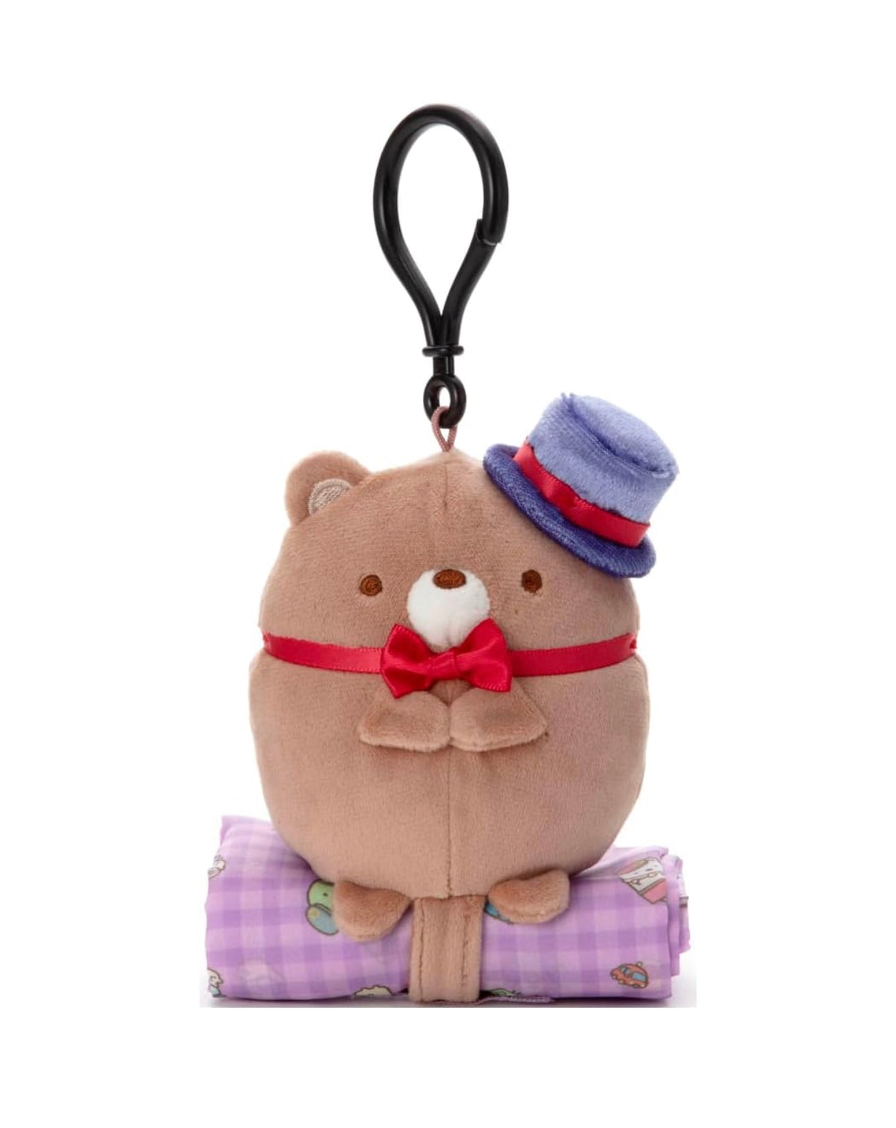 Sumikko gurashi Kuma Factory Manager Foldable Bag Eco Bag Keychain from Sumikko Movie 'Tsugihagi Koujou no Fushigina-ko' Theme San-X Japan