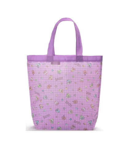 Sumikko gurashi Kuma Factory Manager Foldable Bag Eco Bag Keychain from Sumikko Movie 'Tsugihagi Koujou no Fushigina-ko' Theme San-X Japan