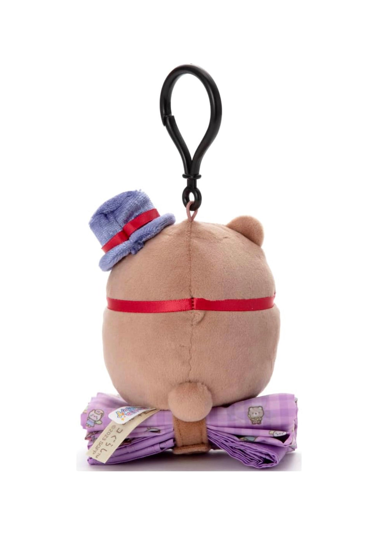 Sumikko gurashi Kuma Factory Manager Foldable Bag Eco Bag Keychain from Sumikko Movie 'Tsugihagi Koujou no Fushigina-ko' Theme San-X Japan