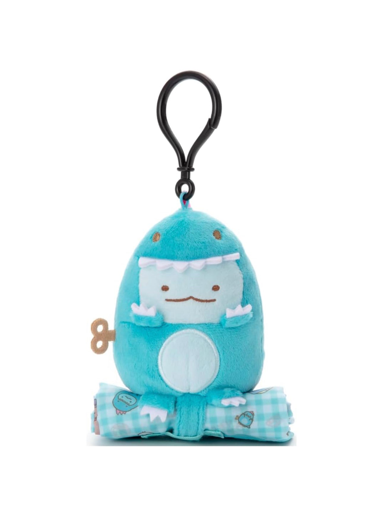 Sumikko gurashi Tokage Foldable Bag Eco Bag Keychain from Sumikko Movie 'Tsugihagi Koujou no Fushigina-ko' Theme San-X Japan