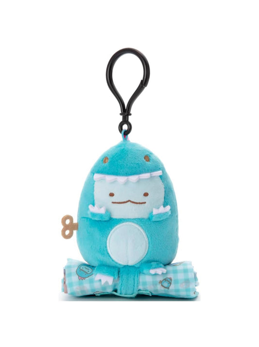 Sumikko gurashi Tokage Foldable Bag Eco Bag Keychain from Sumikko Movie 'Tsugihagi Koujou no Fushigina-ko' Theme San-X Japan