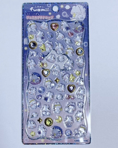 Fuamii Jewel Petit Drop Sticker 3D Epoxy Resin Sticker from Kamio Japan