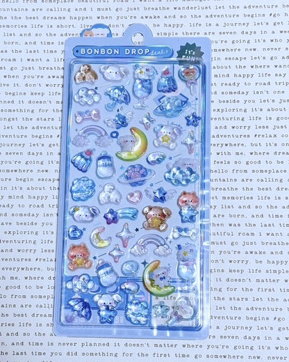 Bonbon Drop Sticker Wan-Wan Bonbon (Doggie) 3D Epoxy Resin Sticker