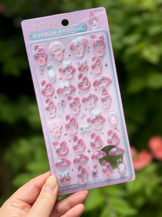 Bonbon Drop Sticker My Melody 3D Epoxy Resin Sticker