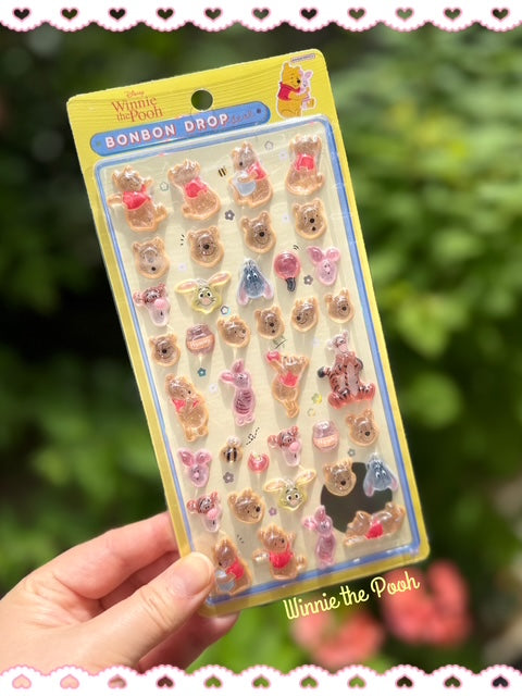 Bonbon Drop Sticker Winnie the Pooh 3D Epoxy Resin Sticker