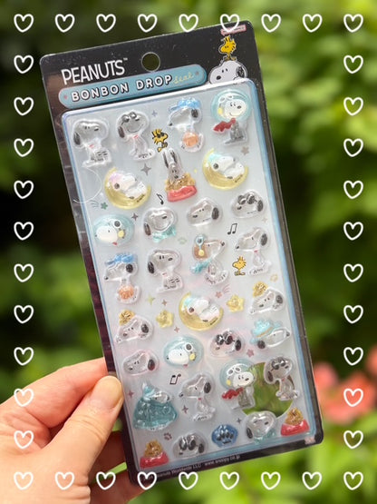 Bonbon Drop Sticker Peanuts Snoopy C 3D Epoxy Resin Sticker