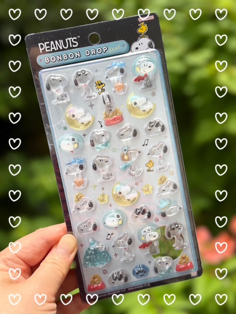 Bonbon Drop Sticker Peanuts Snoopy C 3D Epoxy Resin Sticker