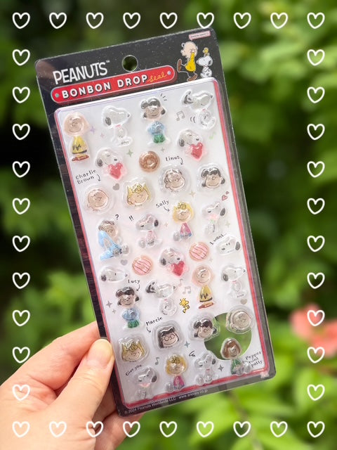 Bonbon Drop Sticker Peanuts Snoopy A 3D Epoxy Resin Sticker