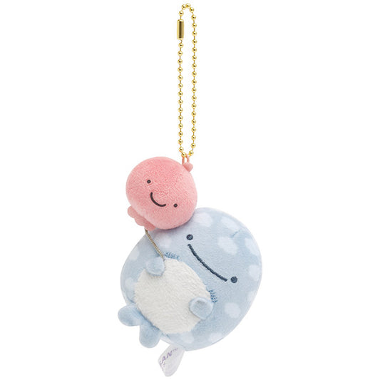 San-X Jinbesan Jinbesan Plush Keychain from Jinbesan and Fusen-uo Theme San-X Japan
