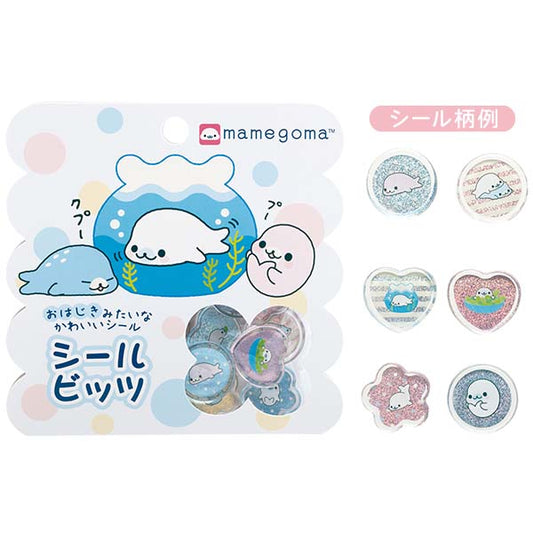 San-X Mamegoma Seal Bits Acrylic Flake stickers San-X Japan