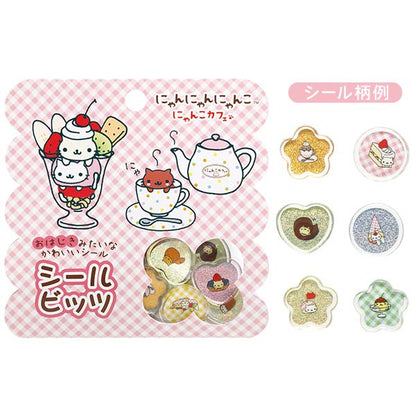 San-X Nyan Nyan Nyanko Seal Bits Acrylic Flake stickers San-X Japan