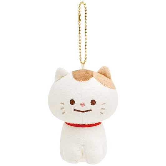 San-X New Character Cat Kikuyo Plush Keychain from 'Kikuyo and Matsuyo' San-X Japan