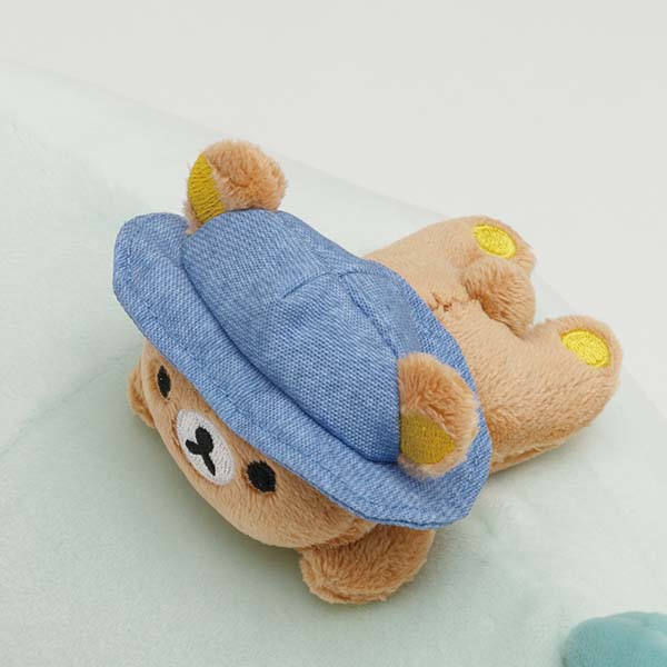 San-X Rilakkuma Plush Cushion Super Mochi Touching from 'Rilakkuma Komorebi Camp' Theme San-X Japan