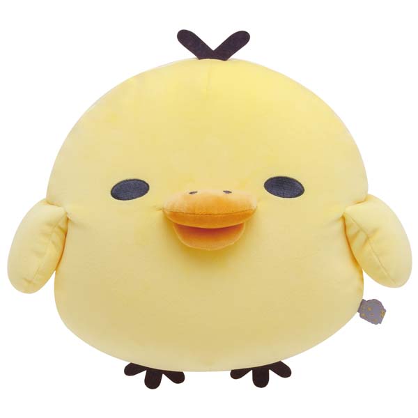 San-X Kiiroitori Face Plush Cushion Pillow Mochi touching from 'Relax with Rilakkuma at Night' theme San-X Japan