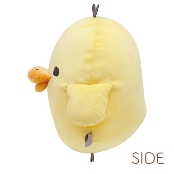 San-X Kiiroitori Face Plush Cushion Pillow Mochi touching from 'Relax with Rilakkuma at Night' theme San-X Japan