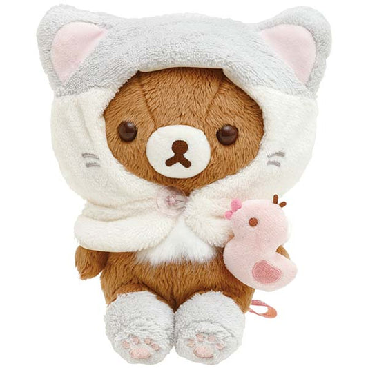 San-X Chairoi koguma Plush Height 18cm approx from 'Neko Neko no Yu' Theme San-X Japan