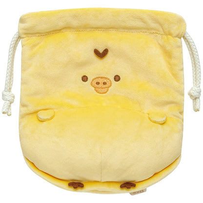 San-X Rlakkuma Kiiroitori Drawstring bag from Pom Poko Kyomugurumi San-X Japan