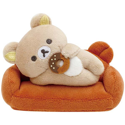 Rilakkuma Plush Set of Rilakkuma and Sofa from 'Basic Rilakkuma Home Cafe' Theme San-X Japan