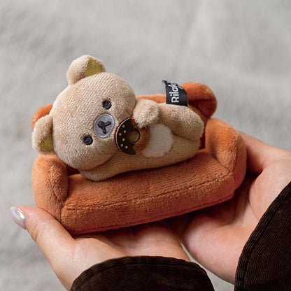 Rilakkuma Plush Set of Rilakkuma and Sofa from 'Basic Rilakkuma Home Cafe' Theme San-X Japan