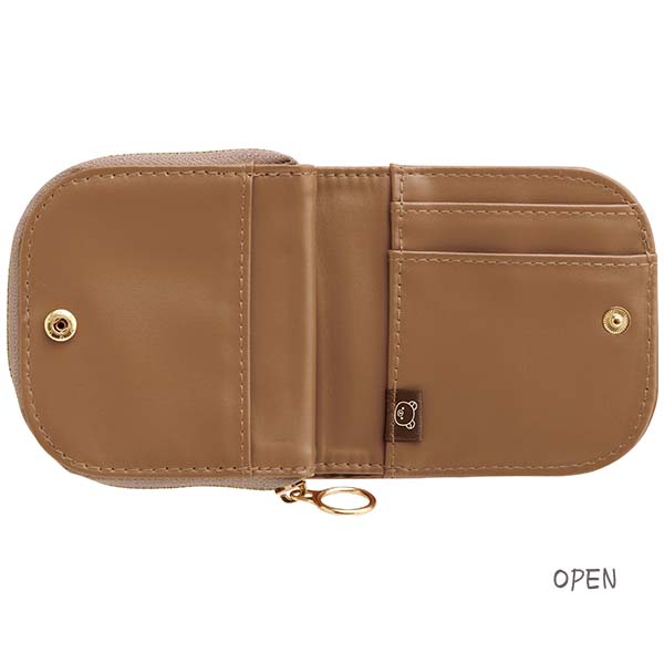 San-X Rilakkuma Compact Wallet with Sagara-Embroidery Rilakkuma San-X Japan