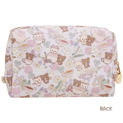 San-X Rilakkuma Pouch Case from 'Kori-Kogu Flower Teatime' Theme San-X Japan