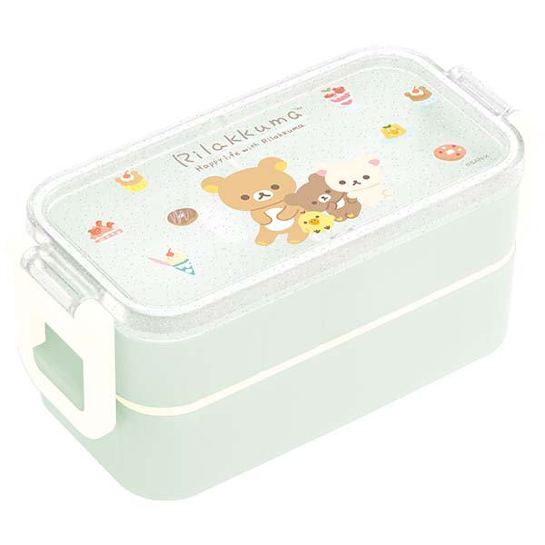 San-X Rilakkuma Lunch Box 2layer comes with Chopsticks San-X Japan