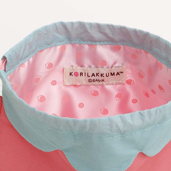 San-X Rilakkuma Strawberry Drawstring Bag from 'Korilakkuma's Strawberry Day!' Theme San-X Japan