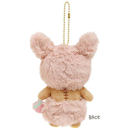 San-X Rilakkuma Rilakkuma Plush Keychain from 'Korilakkuma's Strawberry Day!' Theme San-X Japan