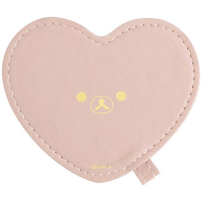 San-X Rilakkuma Mini Pouch comes with Rilakkuma Heart Shape Mirror Pale Pink San-X Japan
