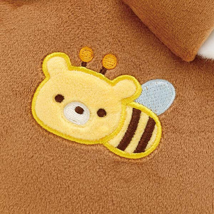 San-X Rilakkuma Chairoi koguma PukuPuku Plush Mochi Touching from Minna-de Mampuku MakuMaku Theme San-X Japan Height 28cm approx