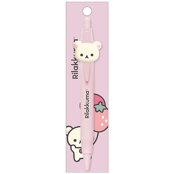 San-X Korilakkuma Face Ball Point Pen from Basic Favorite Things Rilakkuma Theme San-X Japan
