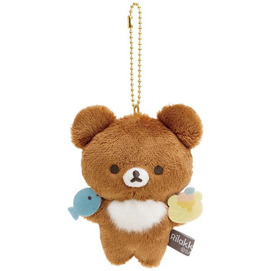 San-X Chairoi koguma Plush Keychain from Basic Rilakkuma Favorite Thing theme San-X Japan
