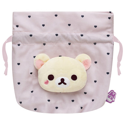 San-X Korilakkuma Pouch Drawstring Pouch from Korilakkuma no Koakuma Kibun Theme San-X Japan