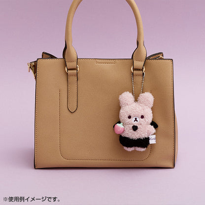 San-X Koakuma Usagi Plush Keychain (Pink Rabbit ) from Korilakkuma-no Koakuma Kibun Theme San-X Japan