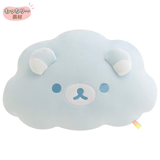 San-X Rilakkuma Cloud Plush Cushion from Ame nochi Hare Rilakkuma Theme San-X Japan
