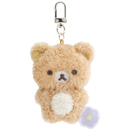 San-X Rilakkuma Rilakkuma Plush Keychain from Basic Rilakkuma Flower Theme San-X Japan