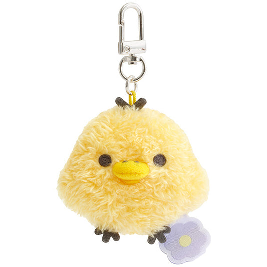 San-X Rilakkuma Kiiroitori Plush Keychain from Basic Rilakkuma Flower Theme San-X Japan