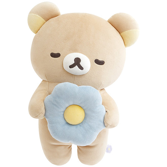 San-X Rilakkuma Plush Cushion from Basic Rilakkuma Flower Theme San-X Japan