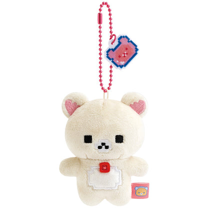 San-X Rilakkuma Korilakkuma Plush Keychain from Gaming Rilakkuma Theme San-X Japan