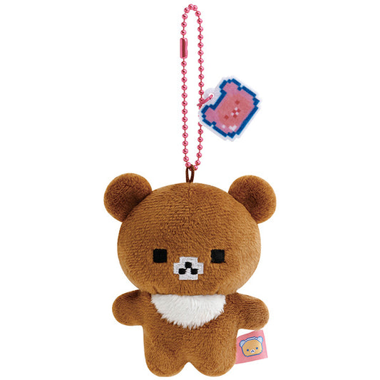 San-X Rilakkuma Chairoi koguma Plush Keychain from Gaming Rilakkuma Theme San-X Japan