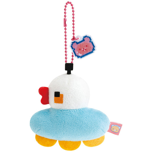 San-X Rilakkuma Duck Plush Keychain from Gaming Rilakkuma Theme San-X Japan