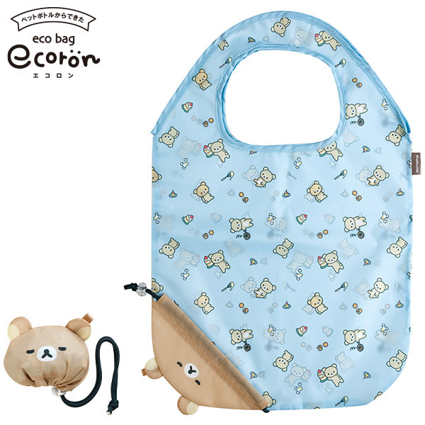 San-X Rilakkuma ’ecoron' Foldable Shopping Bag Eco Bag Rilakkuma Series San-X Japan