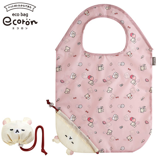 San-X Korilakkuma ’ecoron' Foldable Shopping Bag Eco Bag Rilakkuma Series San-X Japan