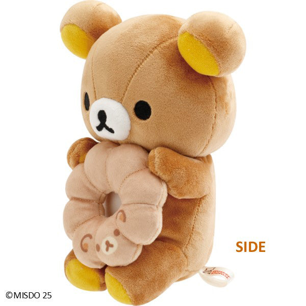 San-X Rilakkuma Donut MakuMaku Plush Pondy Ring Donut from mister donut theme San-X Japan
